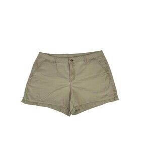 a.n.a. Khaki Shorts Womens 18 Zip/Button Preppy School Uniform Summer Casual